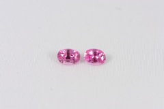 Oval Pair Strongly Purpulish Red 2.91ct.